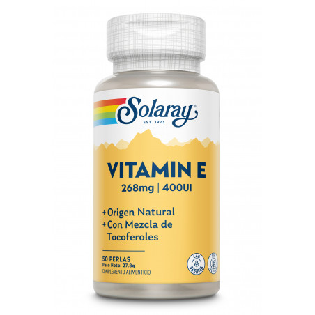 Comprar VITAMINA E 50 PERLAS SOLARAY online - Farmacia Coliseum