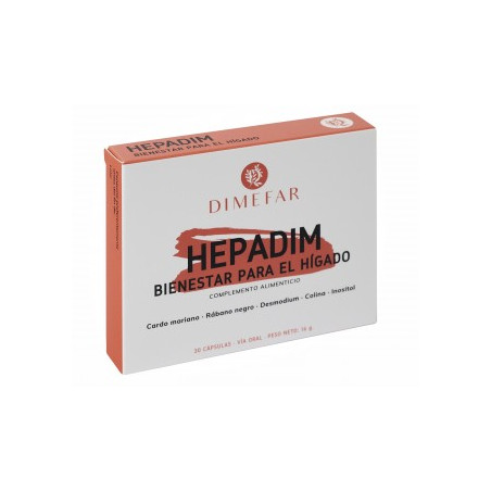 Comprar online HEPADIM 30 CAP DIMEFAR - Farmacia Coliseum
