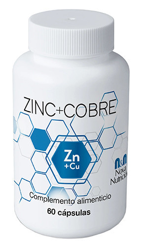 Comprar online ZINC+COBRE 60 CAP NOVA NUTRICION - Farmacia Coliseum