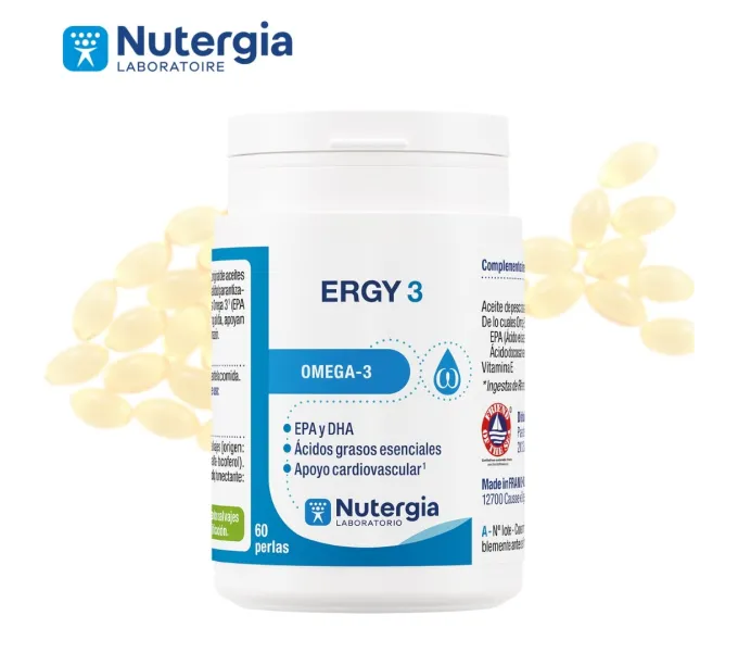 Comprar online ERGY-3 60 PERLAS NUTERGIA - Farmacia Coliseum