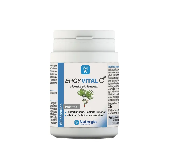 Comprar ERGYVITAL HOMBRE 60 CAP NUTERGIA online - Farmacia Coliseum