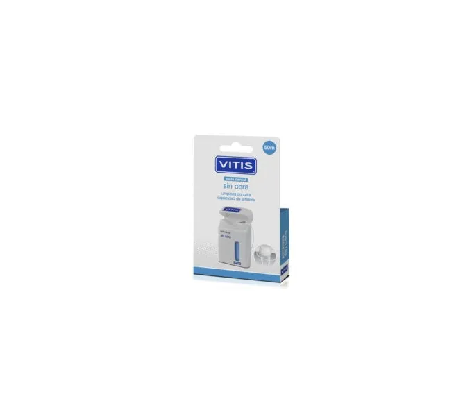 Comprar online SEDA DENTAL SIN CERA 50 M VITIS - Farmacia Coliseum