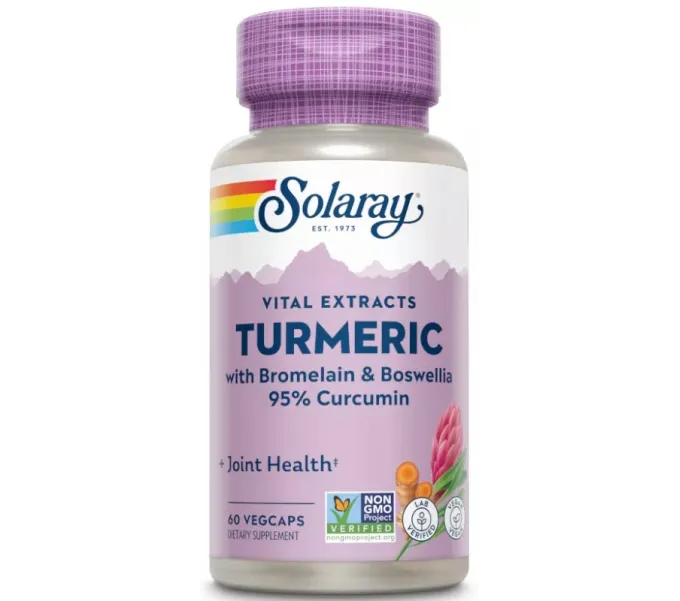 Comprar ADVANCED TURMERIC (BROMELAINA&BOSWELLIA) 60VEGCAPS SOLARAY online - Farmacia Coliseum