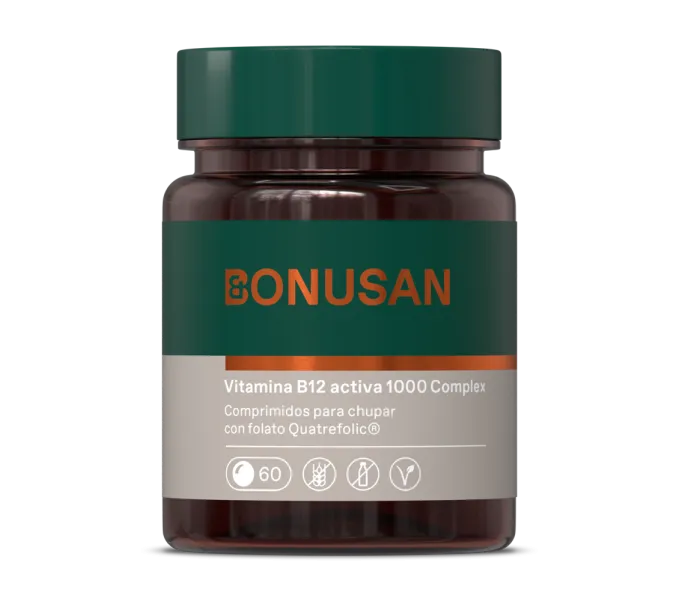 Comprar VITAMINA B-12 1000 MCG ACTIVA CON FOLATO 60 COMP BONUSAN