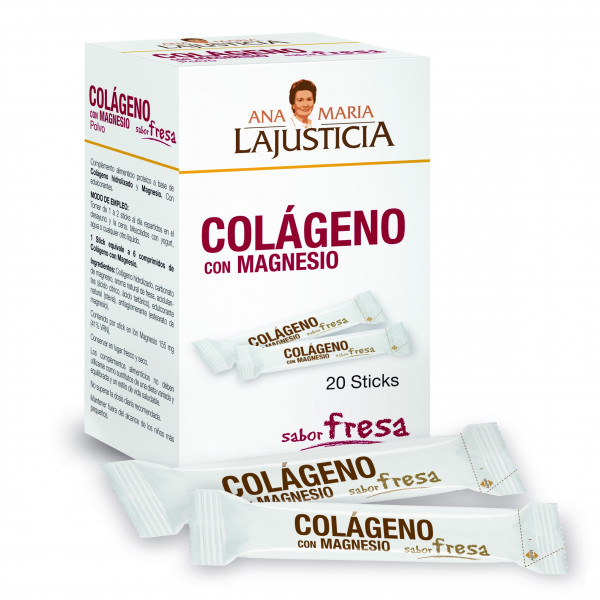 COLAGENO MAGNESIO FRESA 20 STICKS ANA M LA JUSTICIA