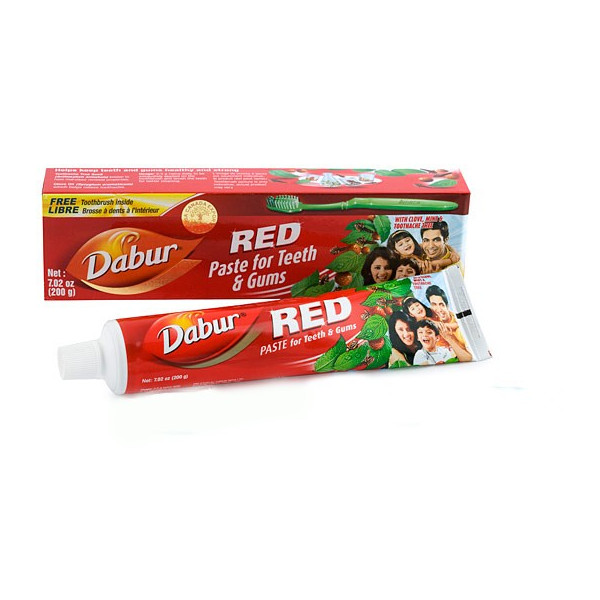 Dentífrico Ayurvédico Rojo 200gr Dabur Vegetalia