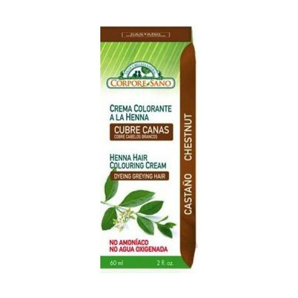 CORPORE SANO CREMA COLORANTE HENNA CASTAÑO 60 CC