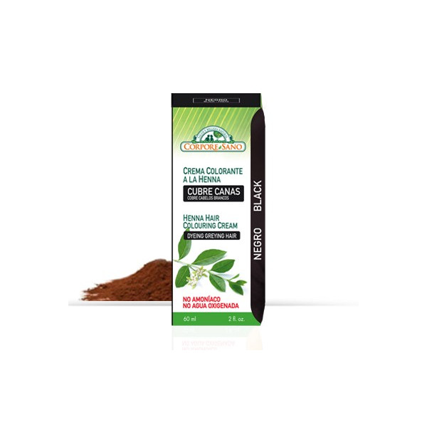 CORPORE SANO CREMA COLORANTE HENNA NEGRO 60CC