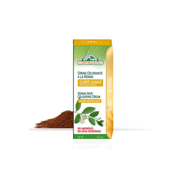 CORPORE SANO CREMA COLORANTE HENNA RUBIO 60 CC