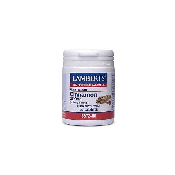 CANELA (CINNAMON) 2500MG 60 COMP LAMBERTS