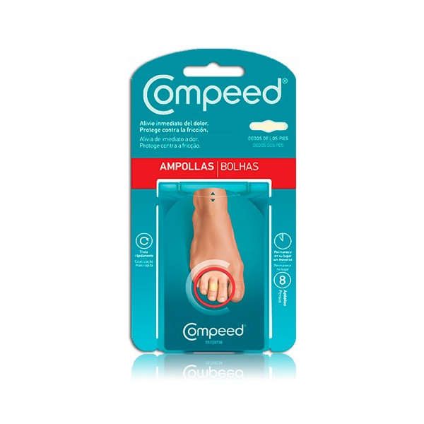 COMPEED AMPOLLAS DEDOS PIES 8 UNIDADES