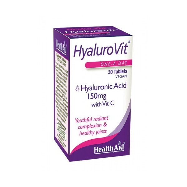 HYALUROVIT (HIALURONIC + VIT.C) 30 CAP HEALTH AID NUTRINAT