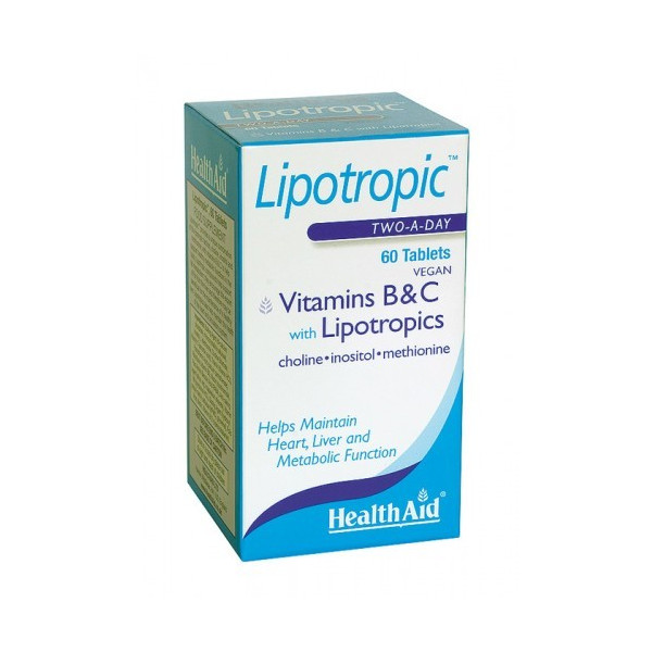 LIPOTROPIC. CON VIT B & C 60 COMP HEALTH AID NUTRINAT