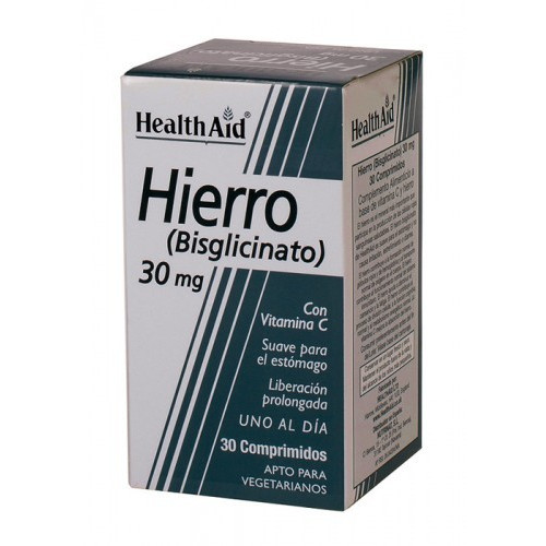 HIERRO (IRON BISGLICINATO CON VIT C) 30 COMP HEALTH AID NUTRINAT