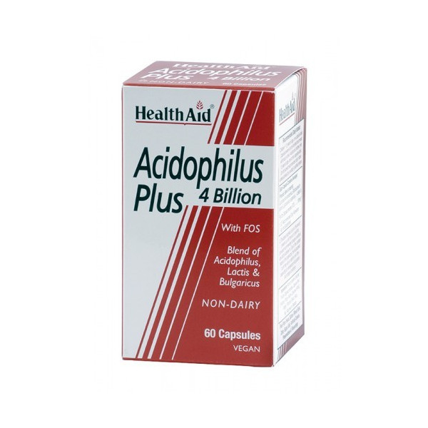 ACIDOPHILUS PLUS 4 BILLION 60 CAPS. HEALTH AID-NUTRINAT