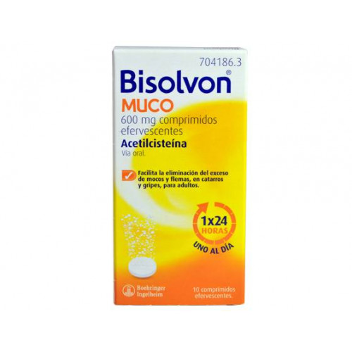 BISOLVON MUCO 600 mg   10...