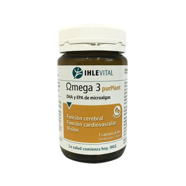 OMEGA 3 PURPLANT 60 CAP VEG IHLEVITAL NUTRINAT