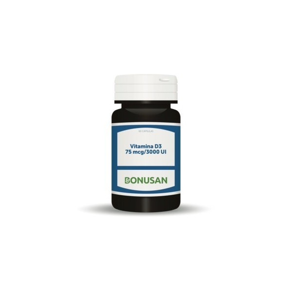 VITAMINA D3 3000 UI (75 MCG) 60 CAP BONUSAN