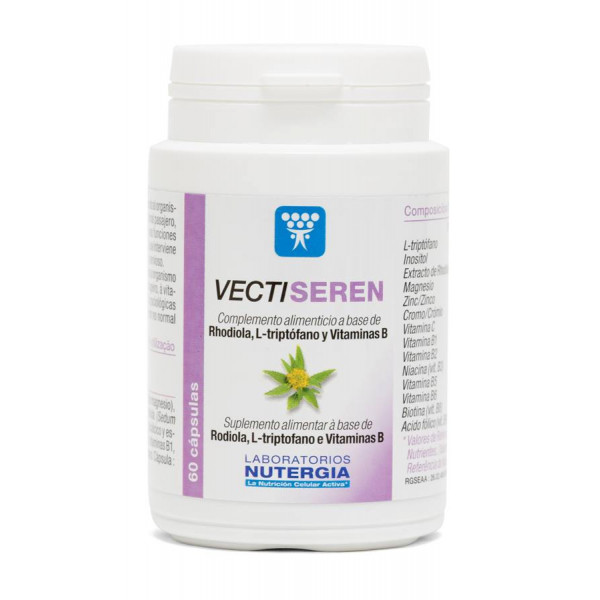 VECTI-SEREN (EQUILIBRIO EMOCIONAL) 60 CAP NUTERGIA ¡NUEVA FORMULA MEJORADA!