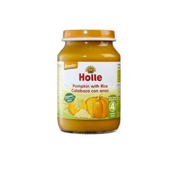 POTITO CALABAZA ARROZ DEMETER ECO 190 GR (+4 MESES) HOLLE