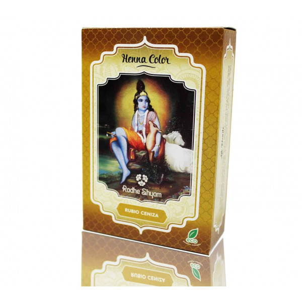 HENNA RUBIO CENIZA POLVO 100 GR RADHE SHYAM