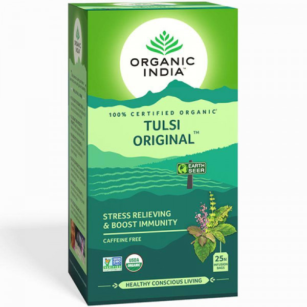 TULSI ORIGINAL (ESTRES/ENERGIA) 25 SOBRES ORGANIC INDIA SATYALOKA