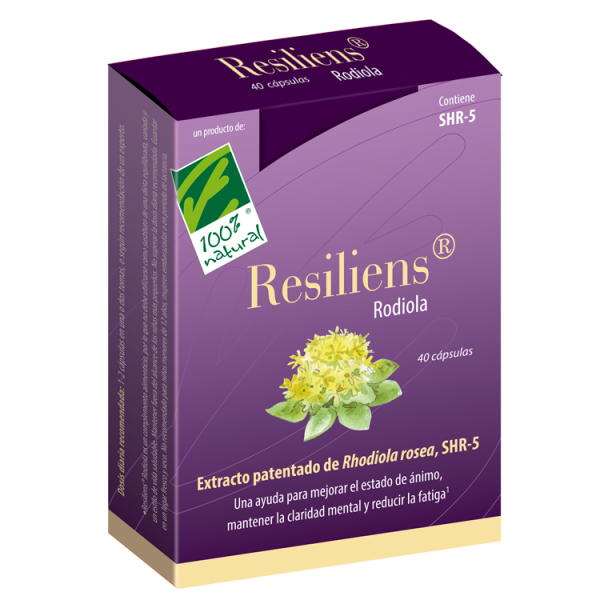 RESILIENS RODIOLA 40 CAP CIEN POR CIEN NATURAL