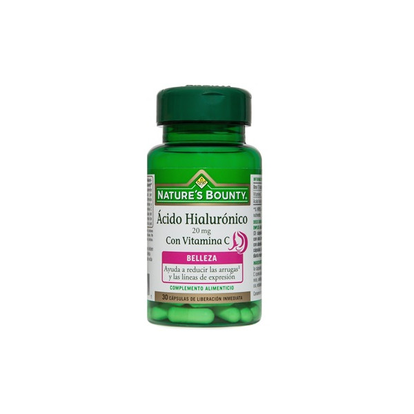 ACIDO HIALURONICO 20 MG CON VITAMINA C 30 CAP NATURE'S BOUNTY