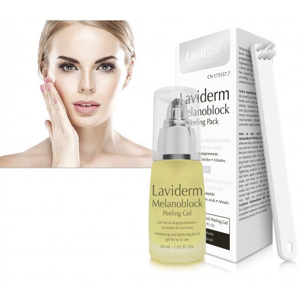 LAVIDERM MELANOBLOCK PEELING PACK GEL  50 ML + CEPILLO EXFOLIANTE