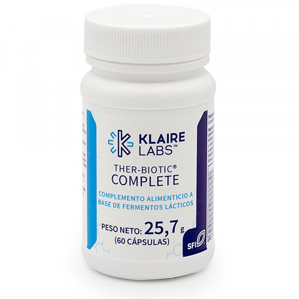 THER BIOTIC COMPLETE 60 CAPSULAS KLAIRE LABS VALENTIA BIOLOGICS