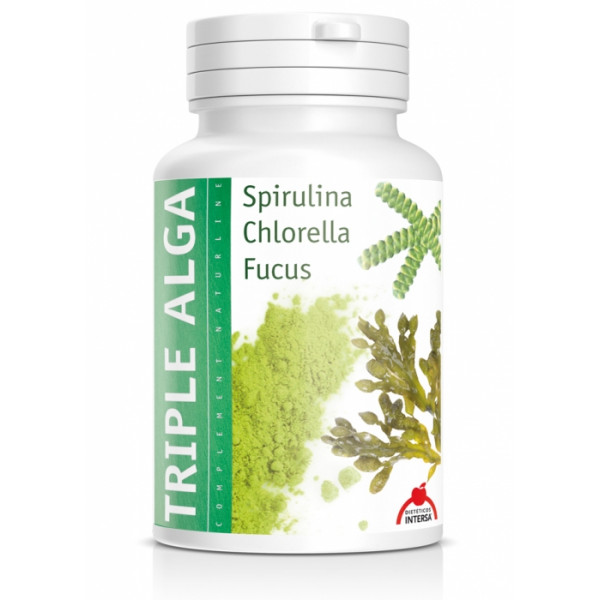 TRIPLE ALGA CHLORELLA ESPIRULINA FUCUS 120 CAP INTERSA