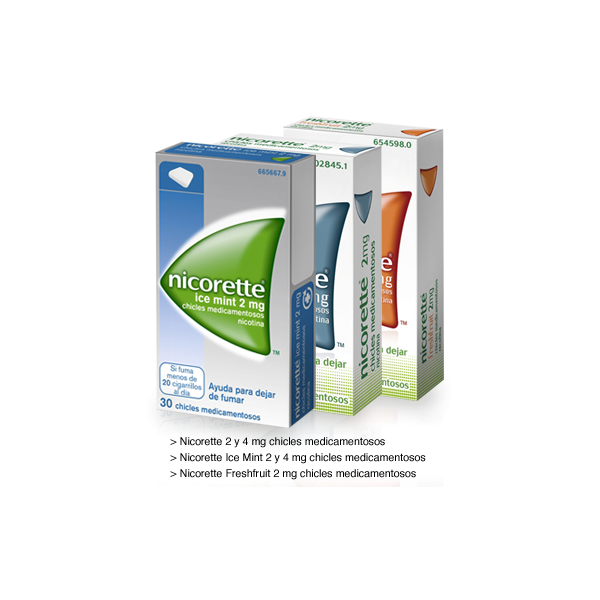 NICORETTE 2 MG 105 CHICLES