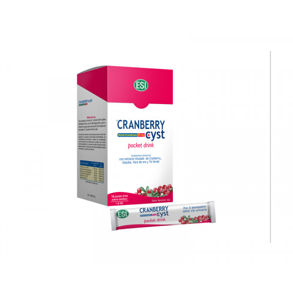 CRANBERRY CYST POCKET DRINK 16 SOBRES TREPAT DIET