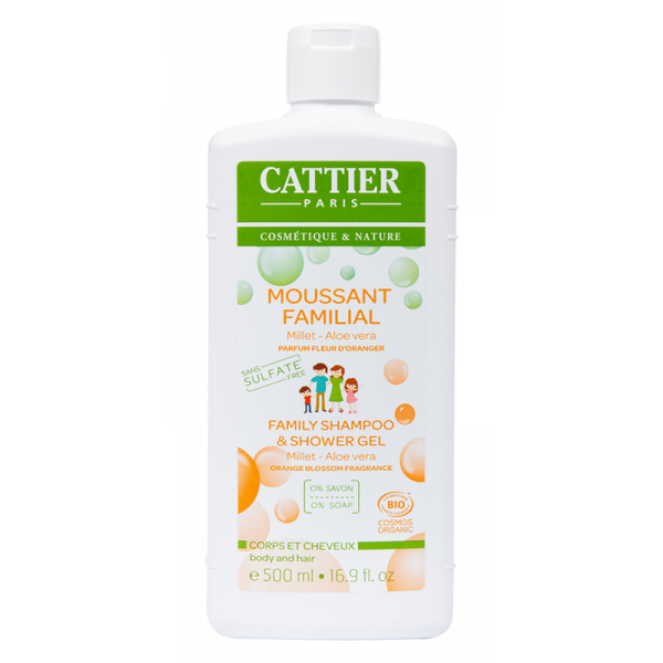 CATTIER GEL DUCHA FAMILIAR SIN SULFATOS (MOUSSANT FAMILIAL) BIO 500 CC