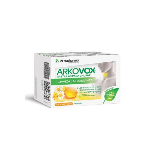 ARKOVOX MIEL LIMON 24 PASTILLAS ARKOPHARMA