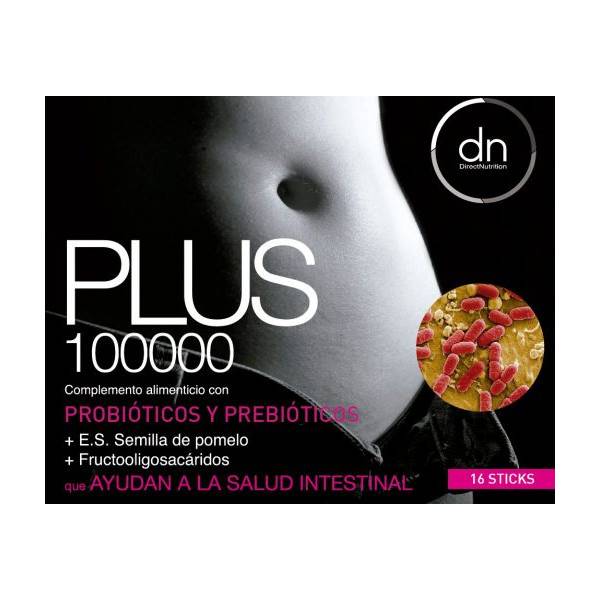 PLUS 100000 PROBIOTICS 16 SOBRES DIRECTNUTRITION