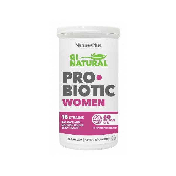 GI NATURAL PROBIOTIC WOMEN 30 CAP NATURES PLUS