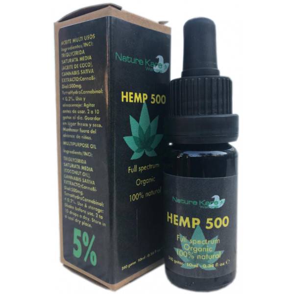 HEMP 500 CBD 5% 10 ML NATURE KARE WELLNESS