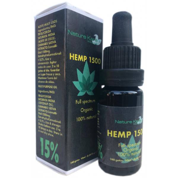 HEMP 1500 CBD 15% 10 ML NATURE KARE WELLNESS