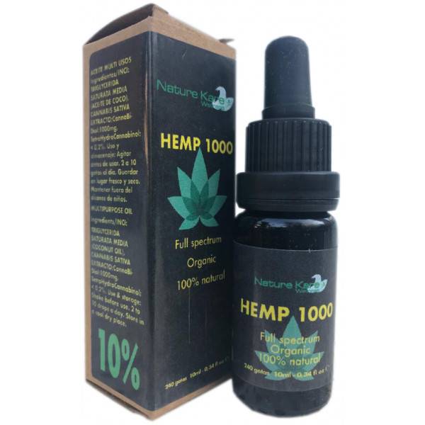 HEMP 1000 CBD 10% 10 ML NATURE KARE WELLNESS