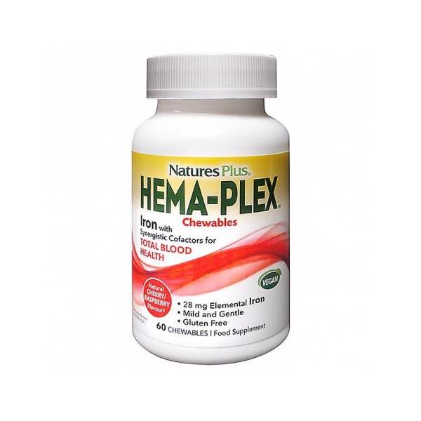 HEMAPLEX MASTICABLE 60 COMP NATURES PLUS