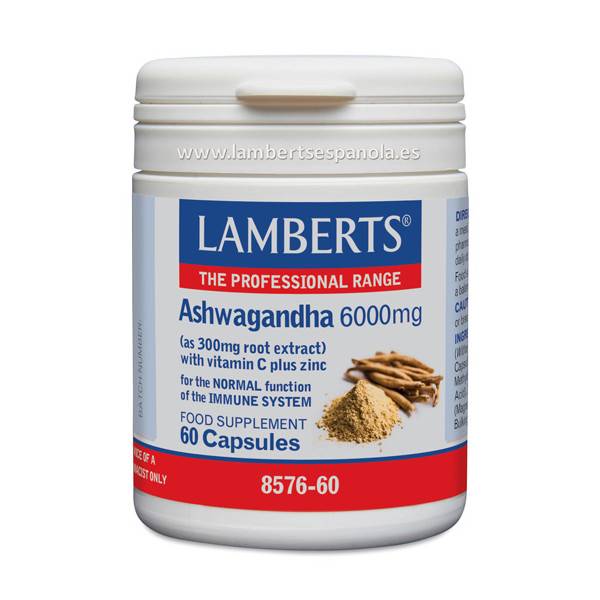 ASHWAGANDA 6000MG 60 CAPS LAMBERTS