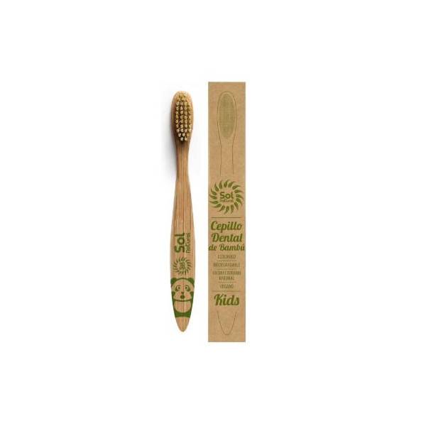 CEPILLO DENTAL BAMBU NIÑO SOL NATURAL