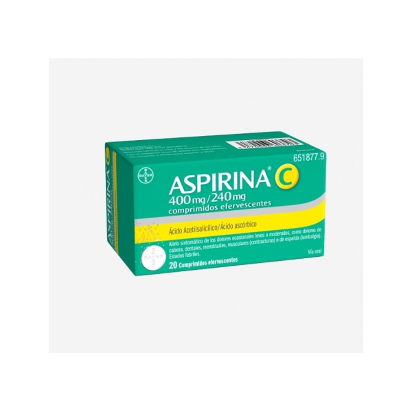 ASPIRINA C EFERVESCENTE 20 COMP BAYER