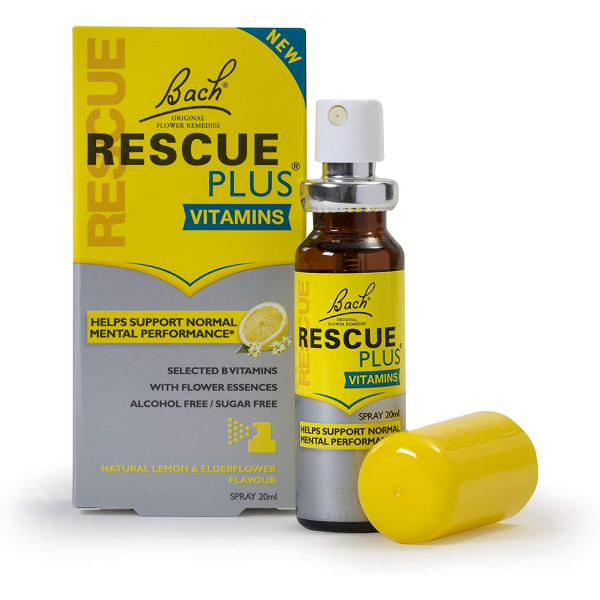 BACH RESCUE PLUS SPRAY CON VITAMINAS SIN ALCOHOL BACH NELSON