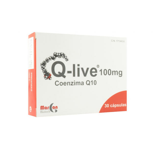 Q-LIVE Q 10 100MG 30 CAPSULAS MARGAN BIOTECH