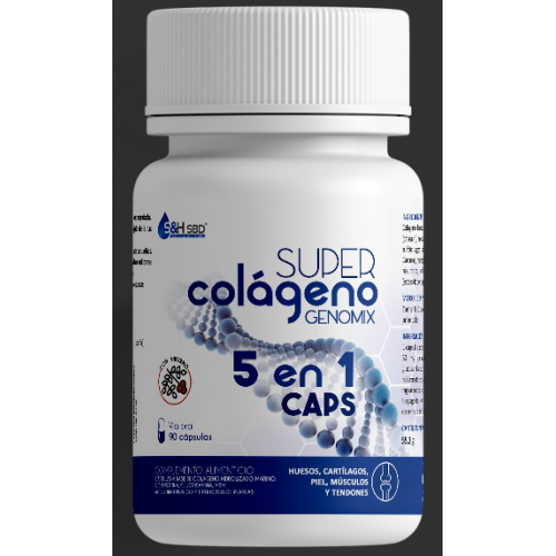 COLAGENO SUPER GENOMIX 5 EN 1 90 CAP SCIENCE AND HEALTH
