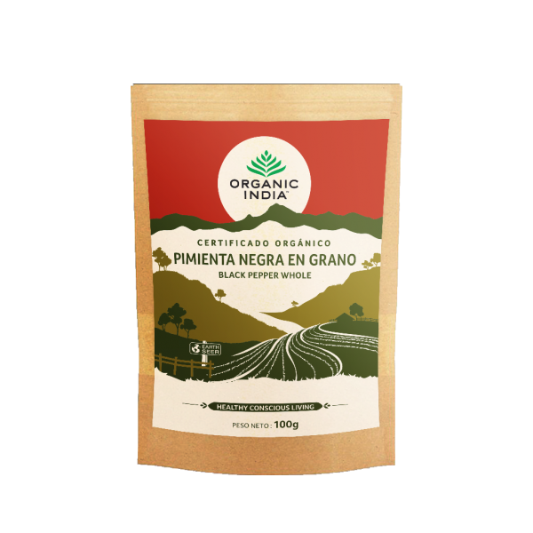 PIMIENTA NEGRA EN GRANO BIO 100 GR ORGANIC INDIA