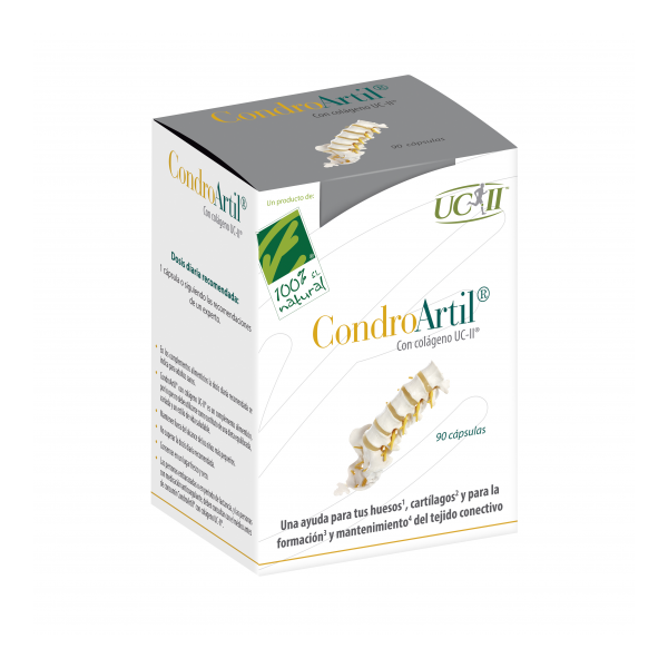 CONDROARTIL CON COLAGENO UC-II 90 CAP CIEN POR CIEN NATURAL