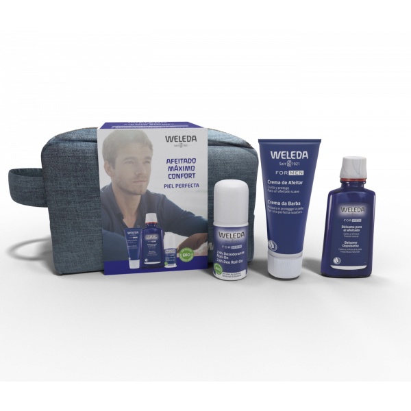 WELEDA PACK NAVIDAD HOMBRE: BALSAMO AFEITADO+CREMA AFEITADO+DEO ROLL-ON